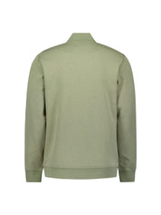 Sweatshirtjacke mit Stehkragen - 177-Light Army - Grün