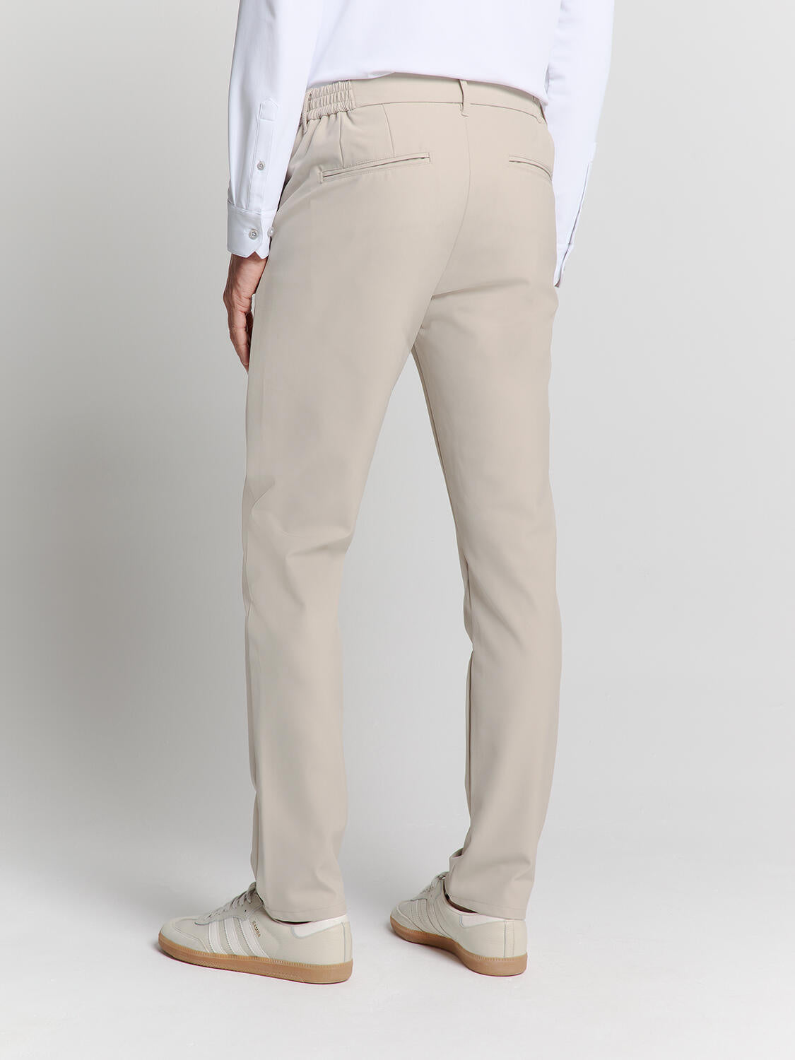 Chino Hose  4-Way Stretch - 014-Stone - Beige