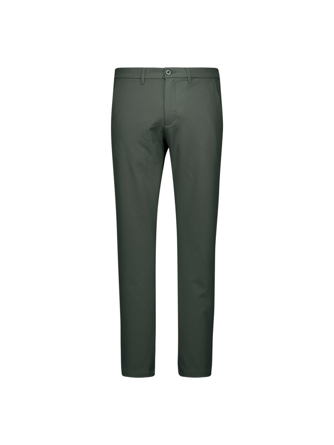 Chino Hose  4-Way Stretch - 124-Dark Steel - Grün