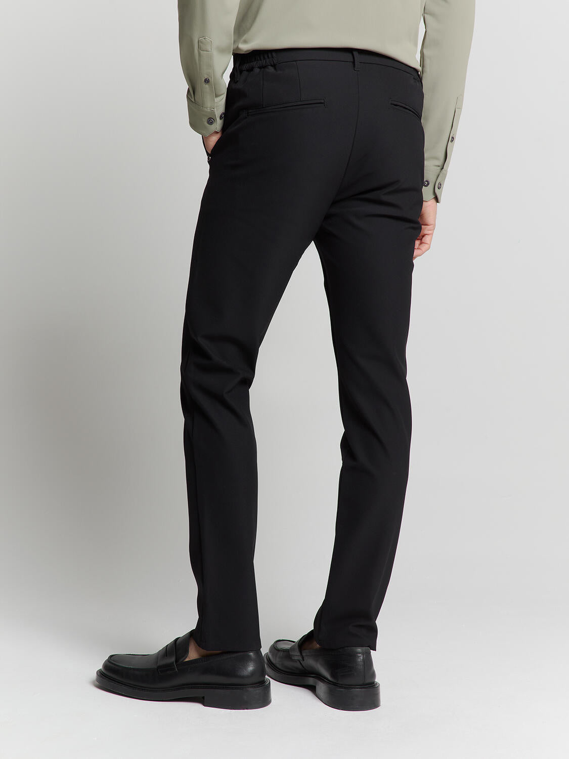 Chino Hose  4-Way Stretch - 020-Black - Schwarz