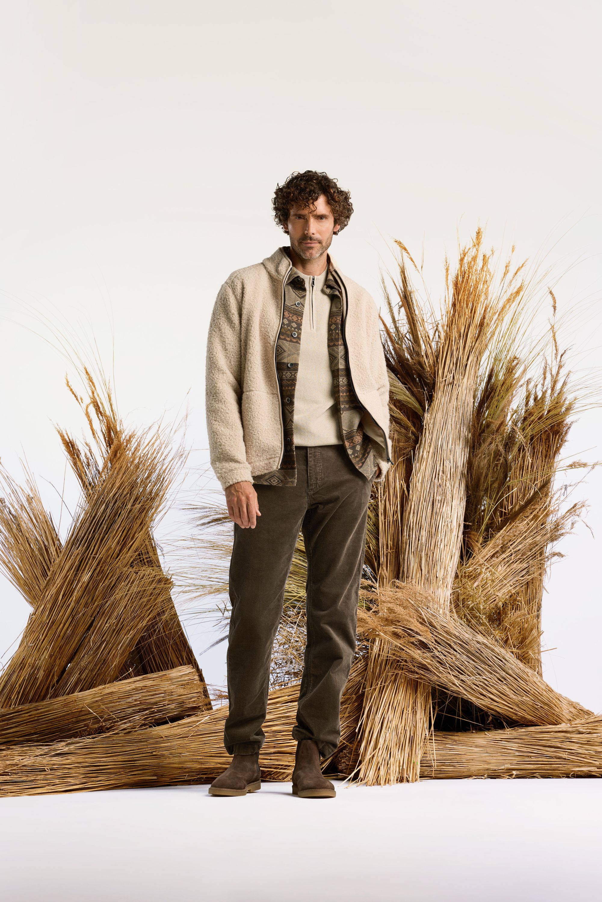 Strickpullover aus Baumwolle - 013-Kit - Beige