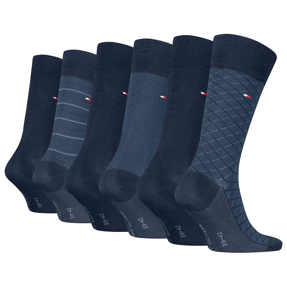 6-Pack Socken Geschenk-Set - 001-NAVY - Blau