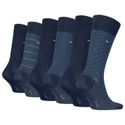 6-Pack Socken Geschenk-Set - 001-NAVY - Blau