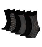6-Pack Socken Geschenk-Set - 002-BLACK - Schwarz