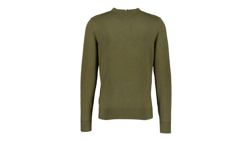 Feiner Strickpullover mit V-Ausschnitt - RBN-KHAKI - Khaki