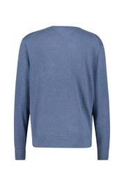 Feiner Strickpullover mit V-Ausschnitt - DVI-BLUE - Blau