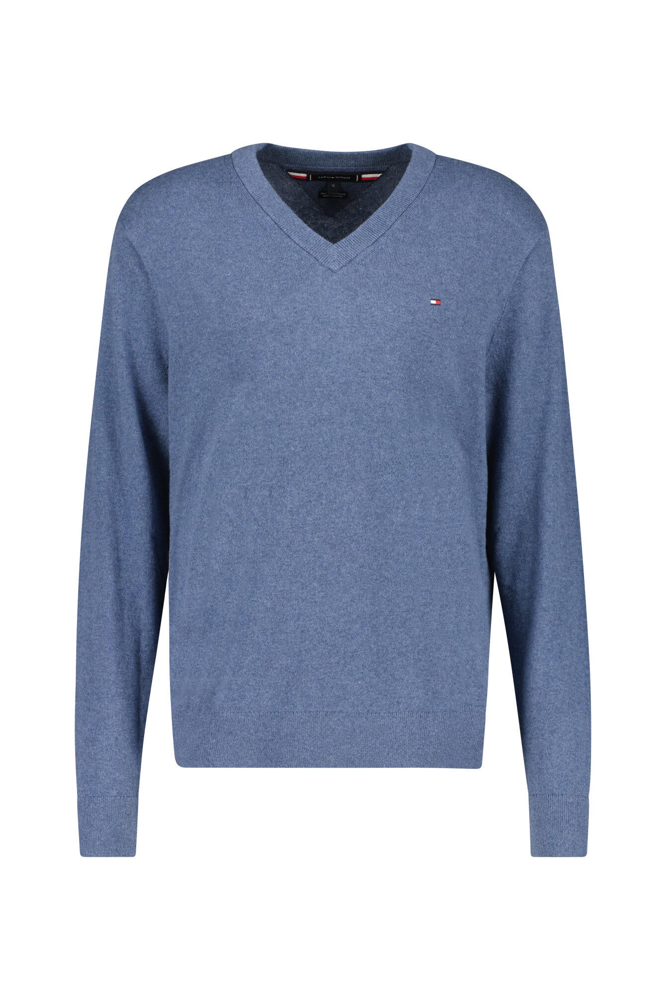 Feiner Strickpullover mit V-Ausschnitt - DVI-BLUE - Blau