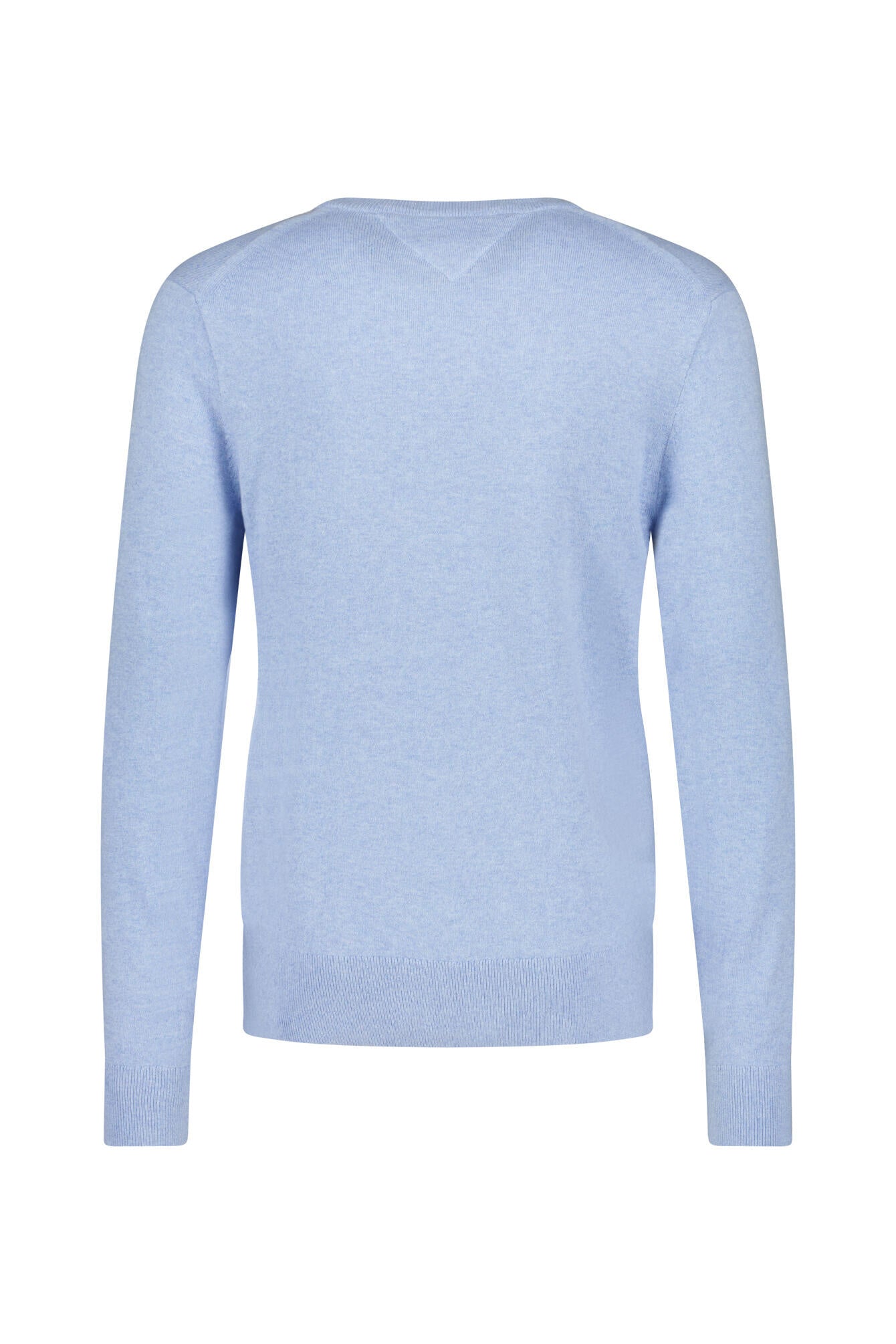 Feiner Strickpullover mit V-Ausschnitt - DV5-BLUE - Blau