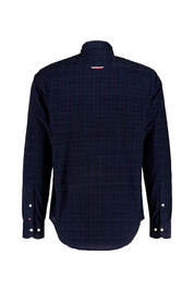 Kariertes Cordhemd - 0MS-BLUE - Blau