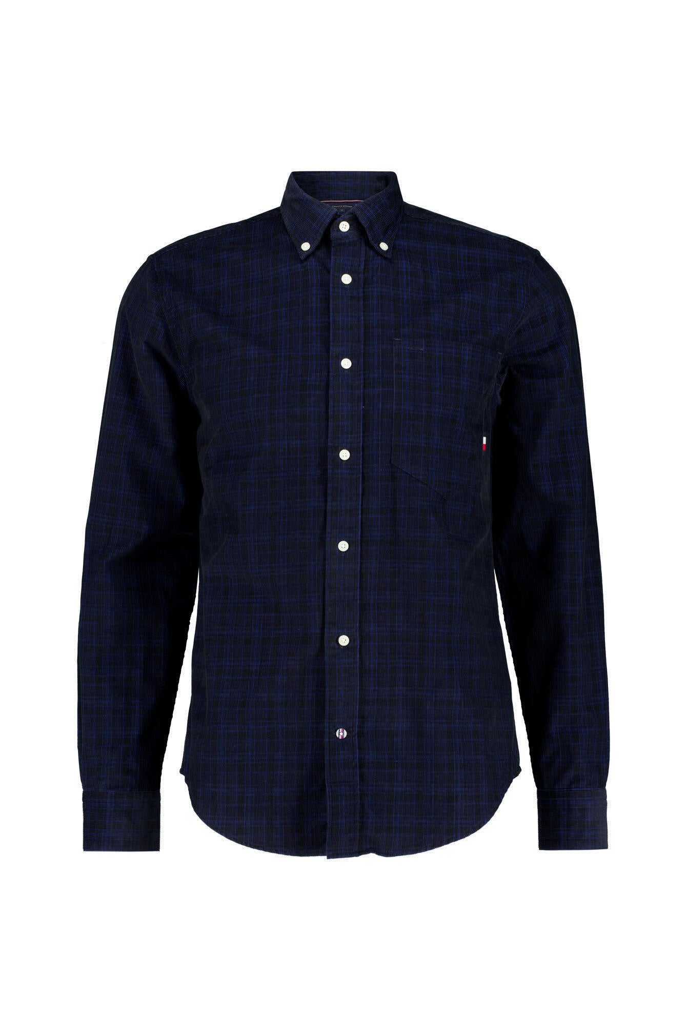 Kariertes Cordhemd - 0MS-BLUE - Blau