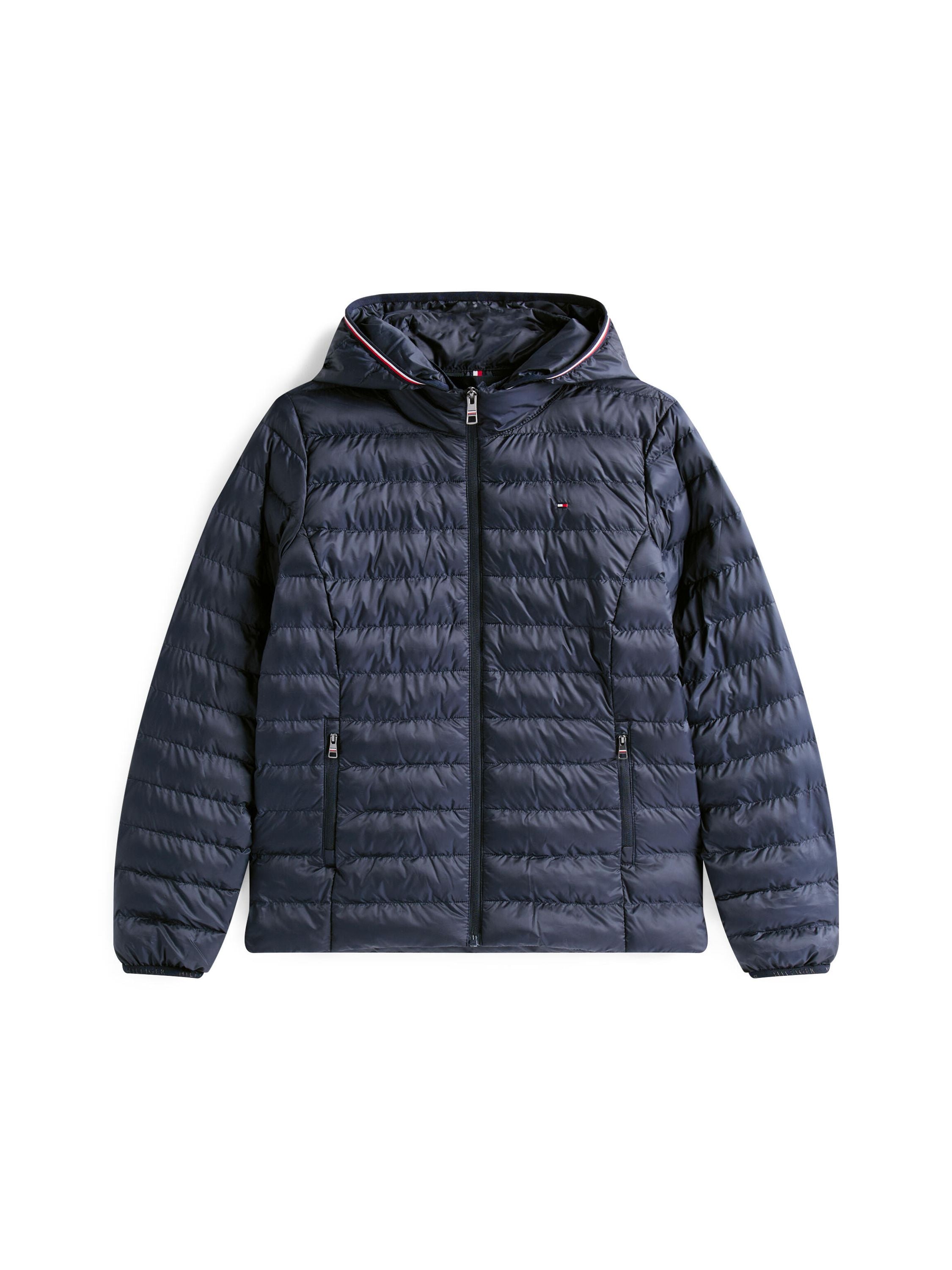 Steppjacke mit Kapuze - DW5-BLUE - Blau
