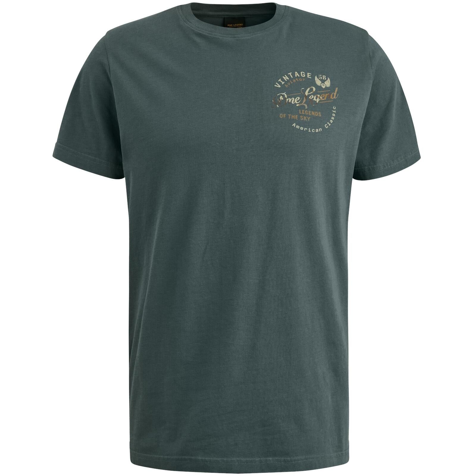 T-Shirt aus Baumwolle - 9076-Dark Slate - Grau