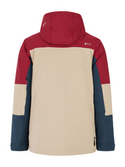 Skijacke PRTDUNTON mit Kapuze - 495-Velvet red - Beige