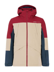 Skijacke PRTDUNTON mit Kapuze - 495-Velvet red - Beige