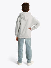 Sweathoodie aus Baumwollmix - PMT-GREY - Grau