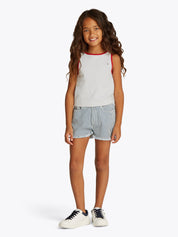 Top aus Baumwollmix - YBR-WHITE - Weiß