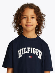 T-Shirt mit Logoprint - C1G-BLUE - Blau