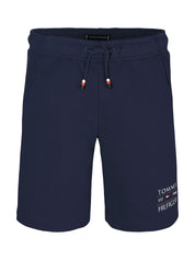 Sweatshorts aus Baumwolle - C1G-BLUE - Blau