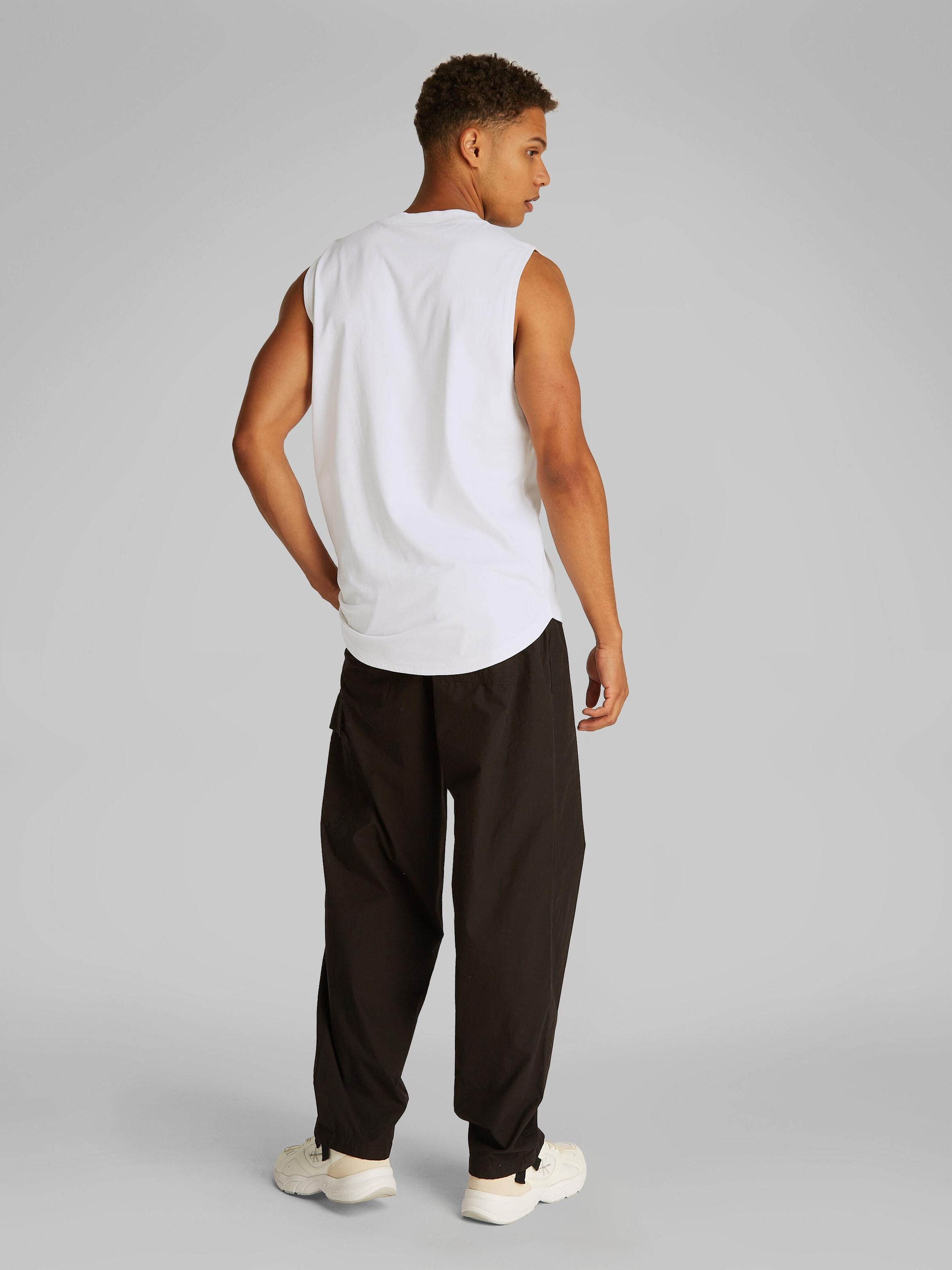 Tanktop aus Baumwolle - YAF-WHITE - Weiß