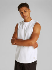 Tanktop aus Baumwolle - YAF-WHITE - Weiß