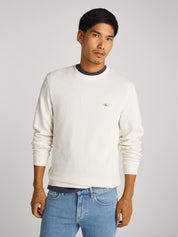 Sweatshirt - YAF-WHITE - Weiß