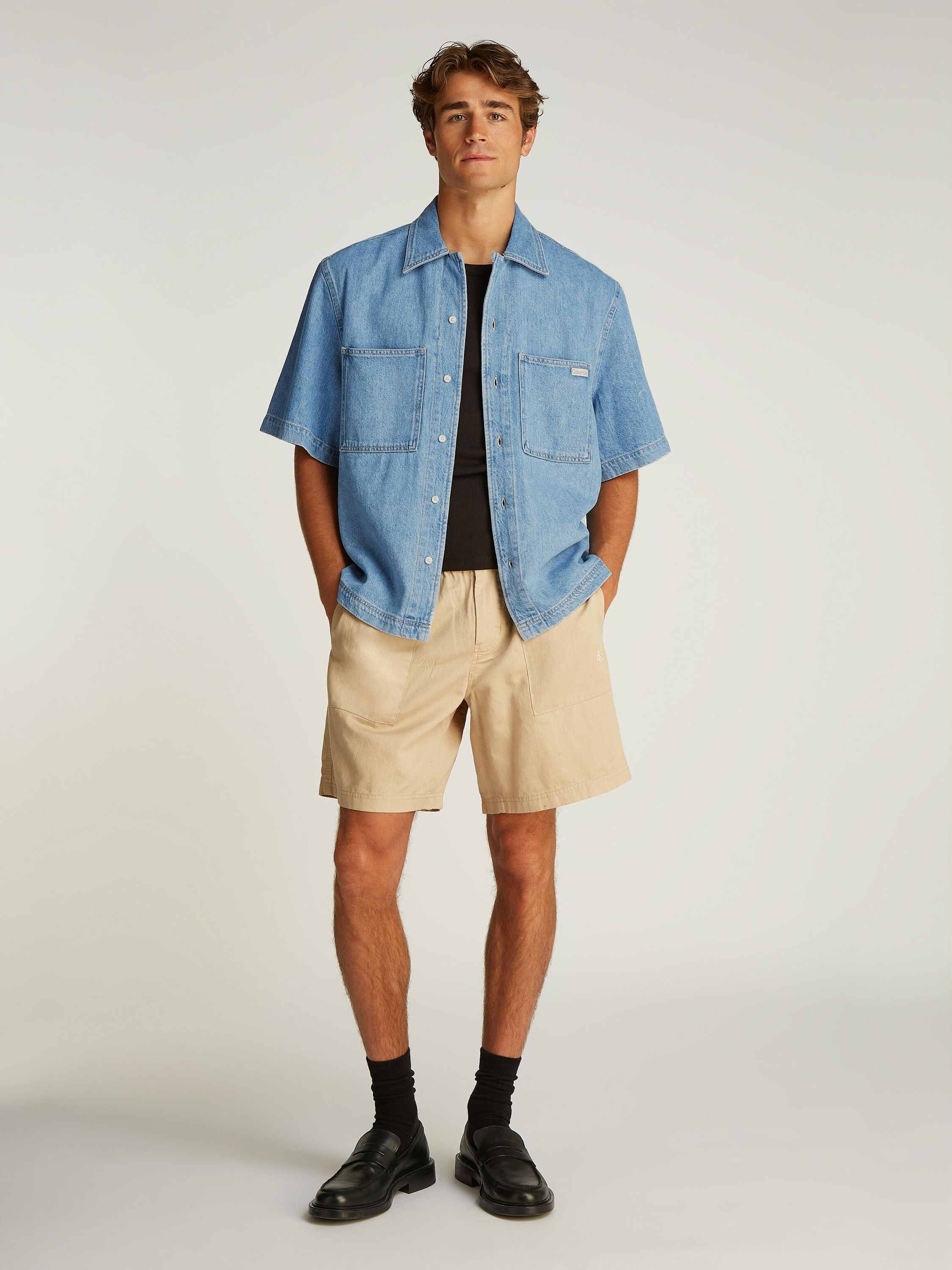 Jeanshemd aus Baumwollmix - 1AA-DENIM - Blau