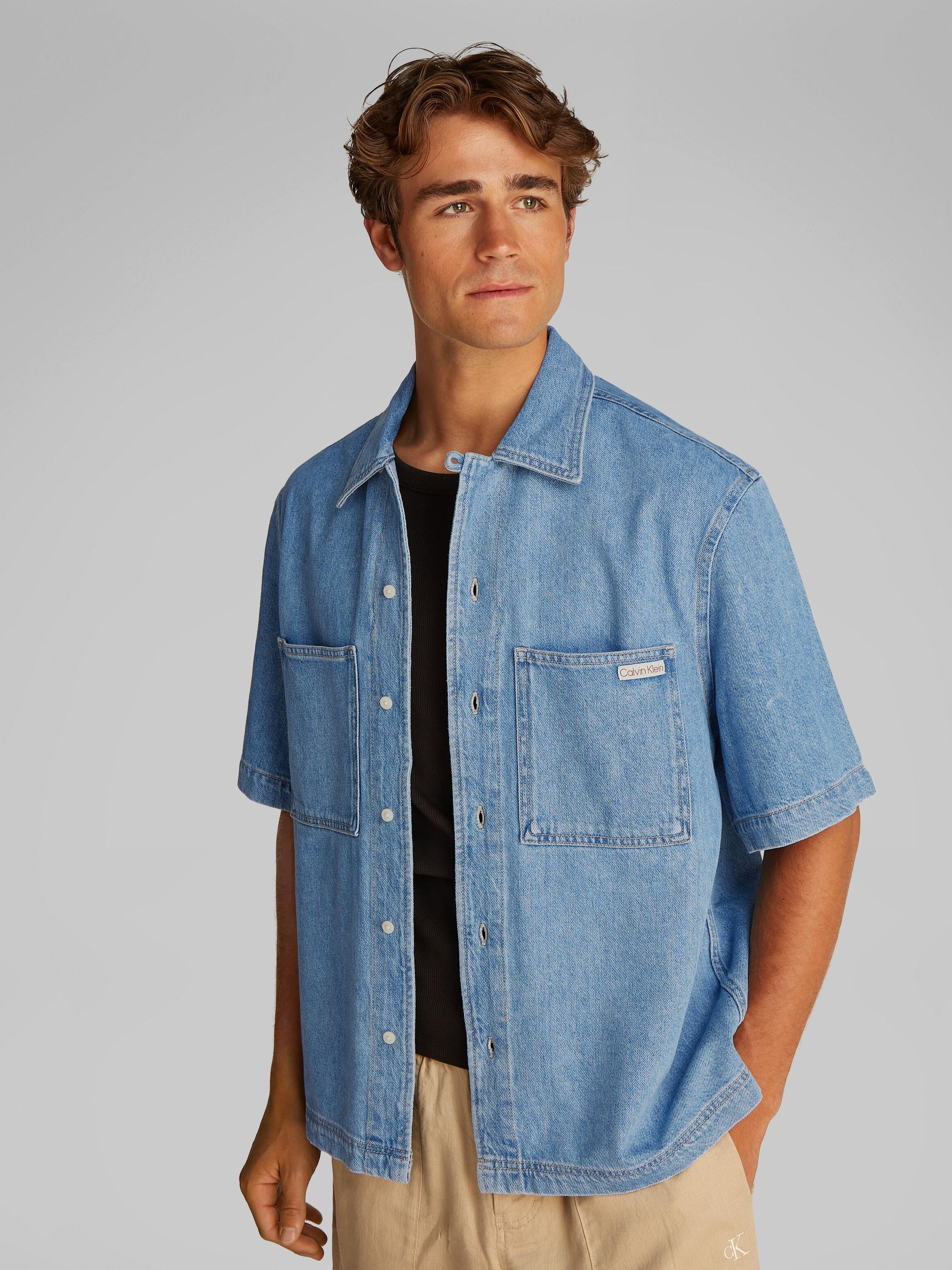 Jeanshemd aus Baumwollmix - 1AA-DENIM - Blau