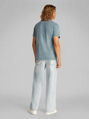 T-Shirt aus Baumwolle - CKM-BLUE - Blau