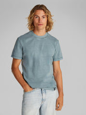 T-Shirt aus Baumwolle - CKM-BLUE - Blau