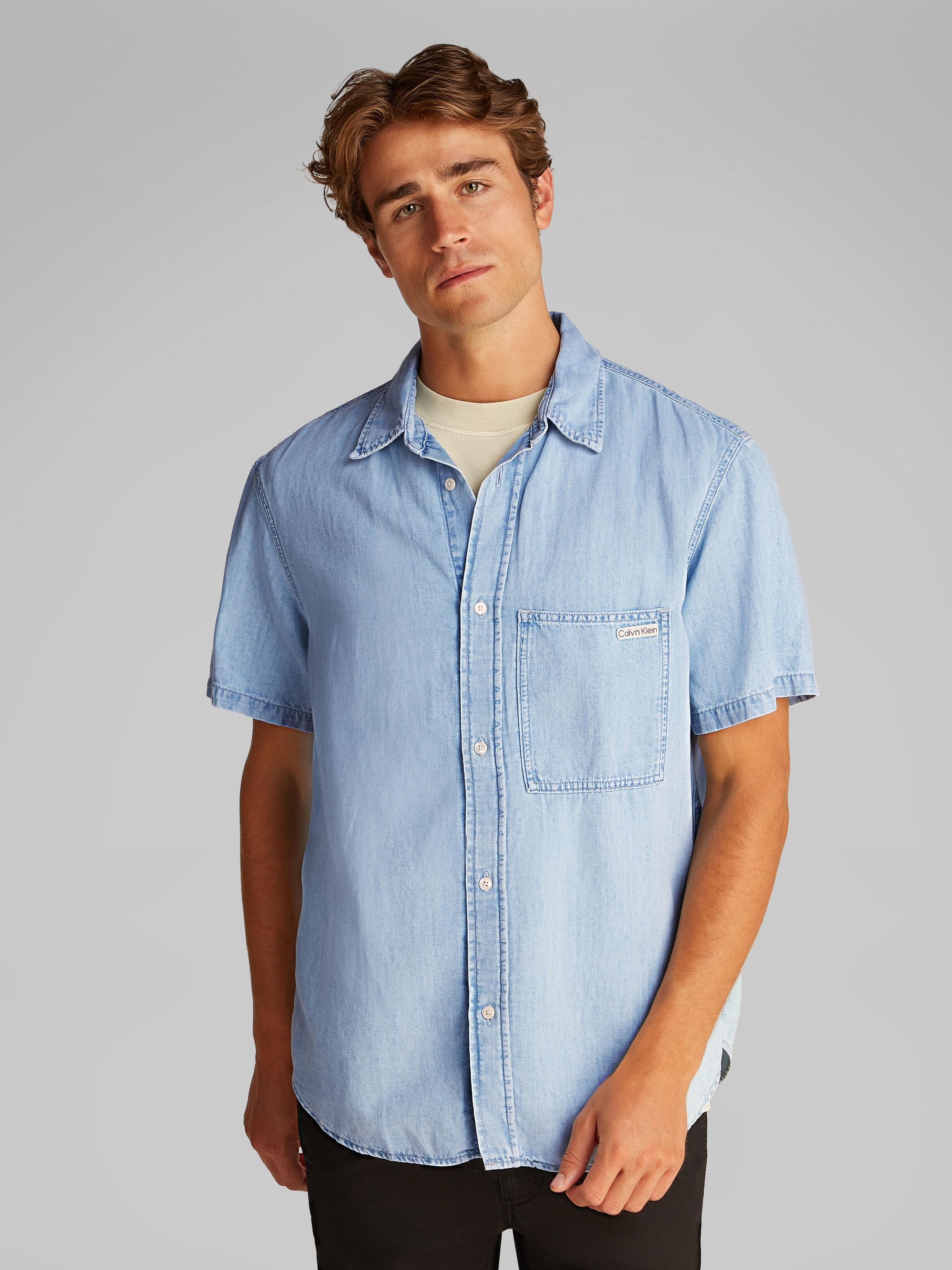 Jeanshemd aus Baumwollmix - 1AA-DENIM - Blau