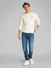 Sweatshirt aus Baumwolle - CJH-BLUE - Grau