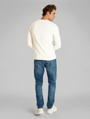 Sweatshirt aus Baumwolle - CJH-BLUE - Grau