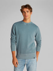 Sweatshirt aus Baumwolle - CKM-BLUE - Blau