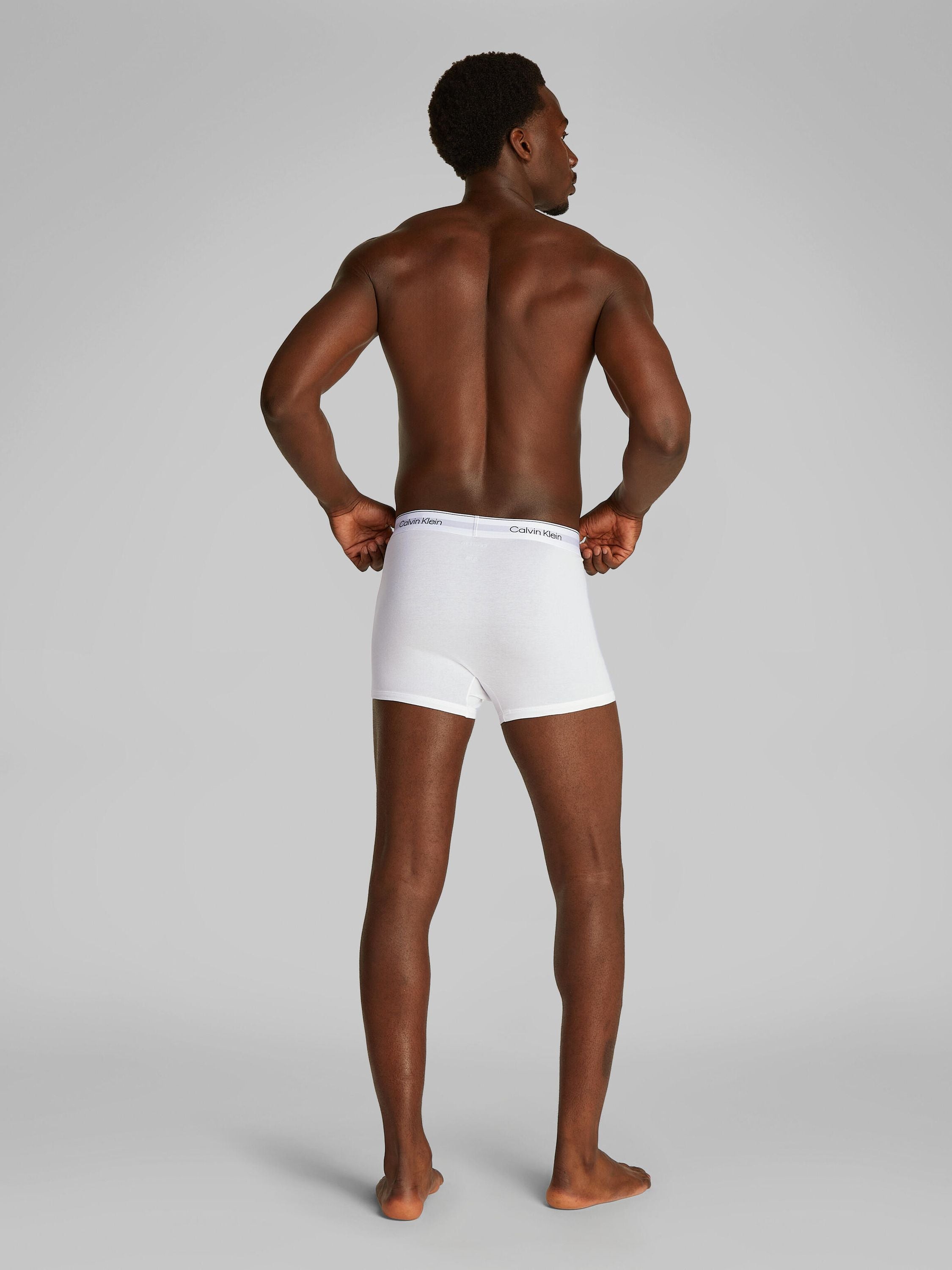 Relaxed Fit Trunks 3er-Pack - 100-WHITE - Weiß