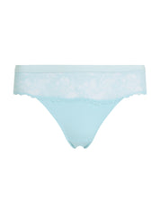 Thong mit Spitze - CJ9-BLUE - Blau