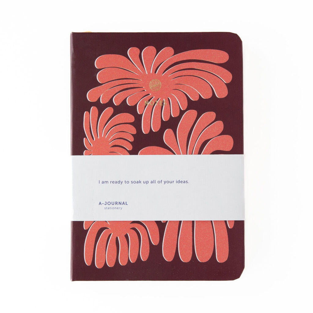 Notizbuch CORAL FLOWERS - Violett