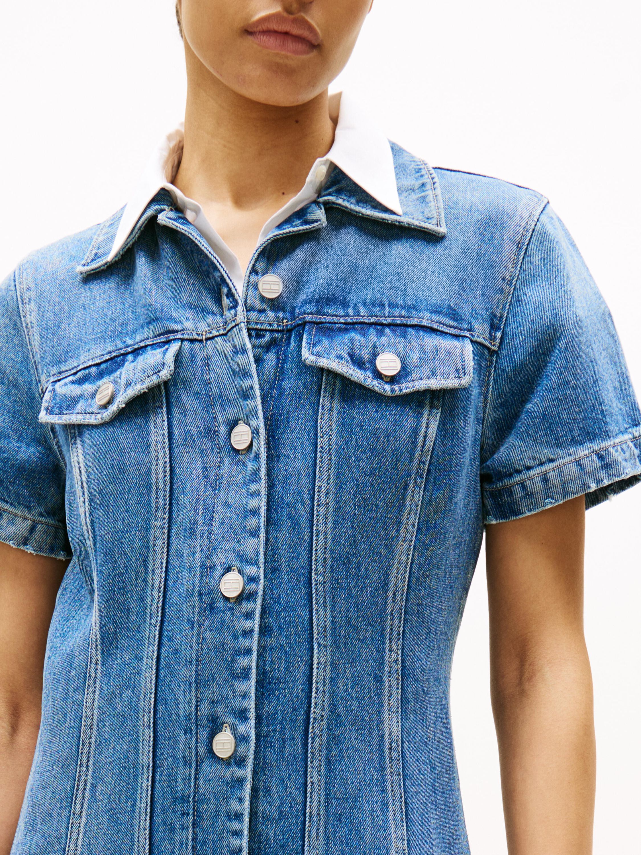 Jeanskleid LANA Midi - 1A5-DENIM - Blau