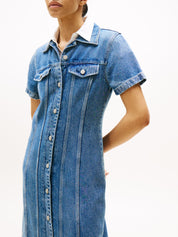 Jeanskleid LANA Midi - 1A5-DENIM - Blau