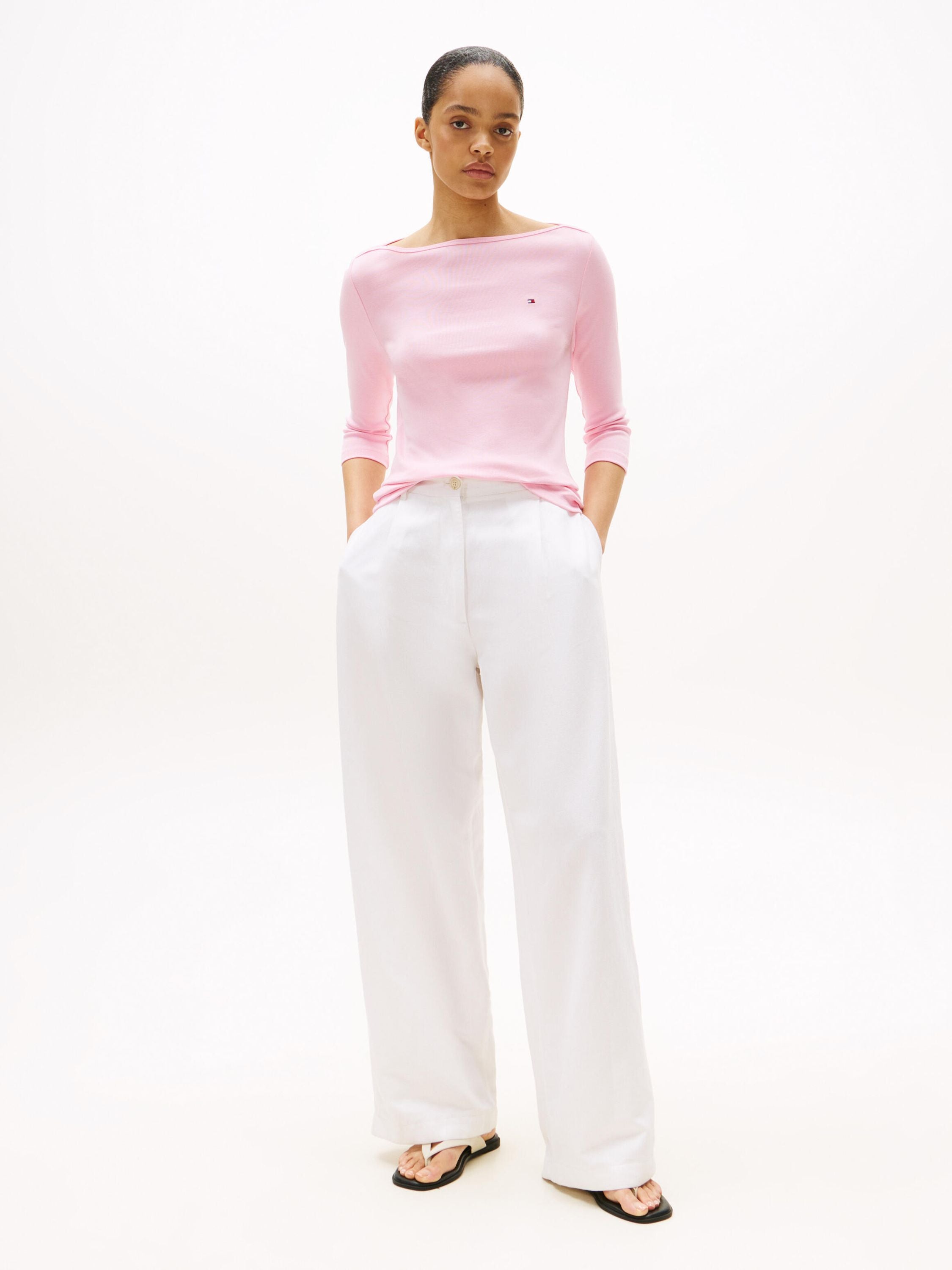 Langarmshirt aus Baumwolle - TOL-PINK - Rosa