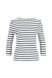 Langarmshirt - 03L-WHITE - Weiß | Blau