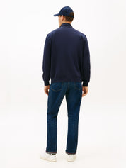 Sweatshirtjacke aus Baumwollmix - DW5-BLUE - Blau