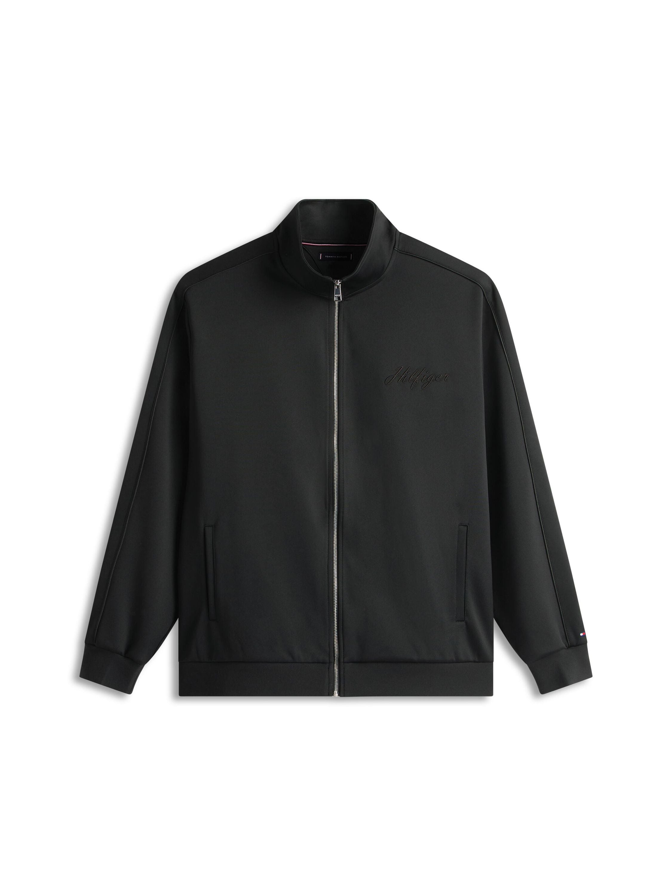 Sweatshirtjacke mit Stehkragen - BDS-BLACK - Schwarz