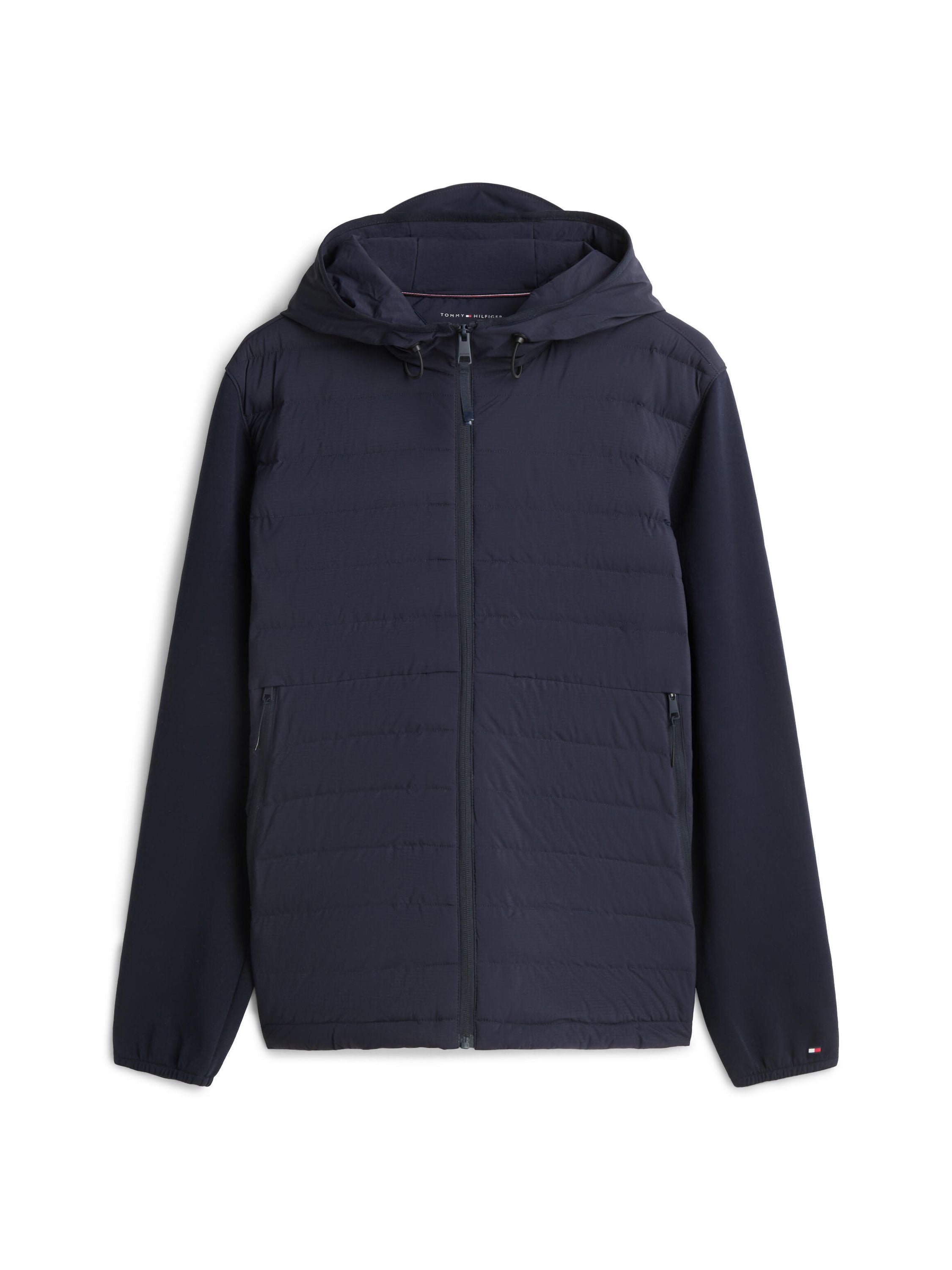 Steppjacke mit Kapuze - 0GY-BLUE - Blau