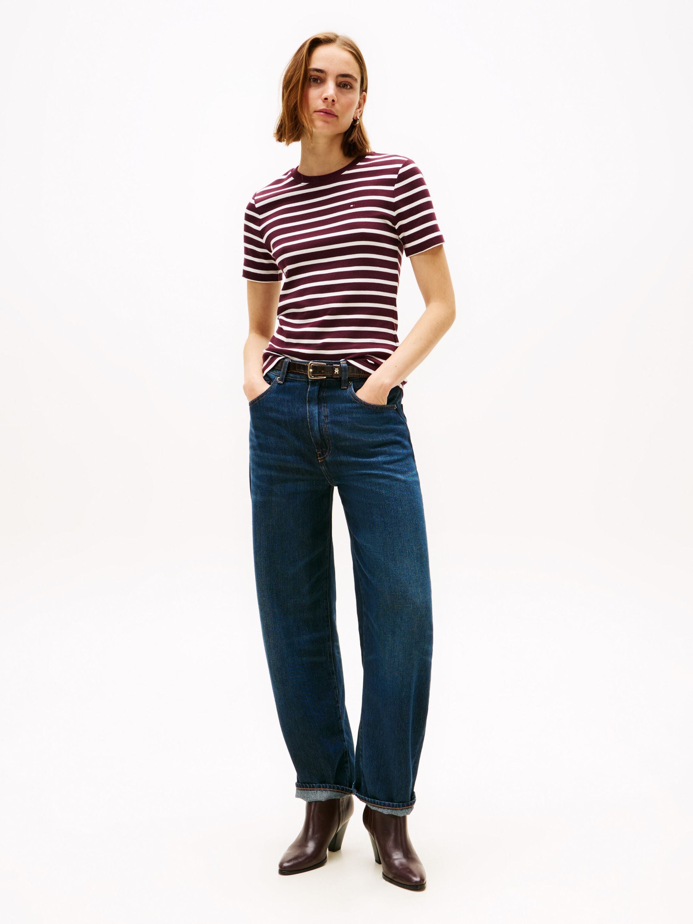 T-Shirt CODY Slim Fit - 0E1-RED - Rot