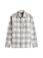 Flannel Hemd Regular Fit - 0QY-WHITE - Grau