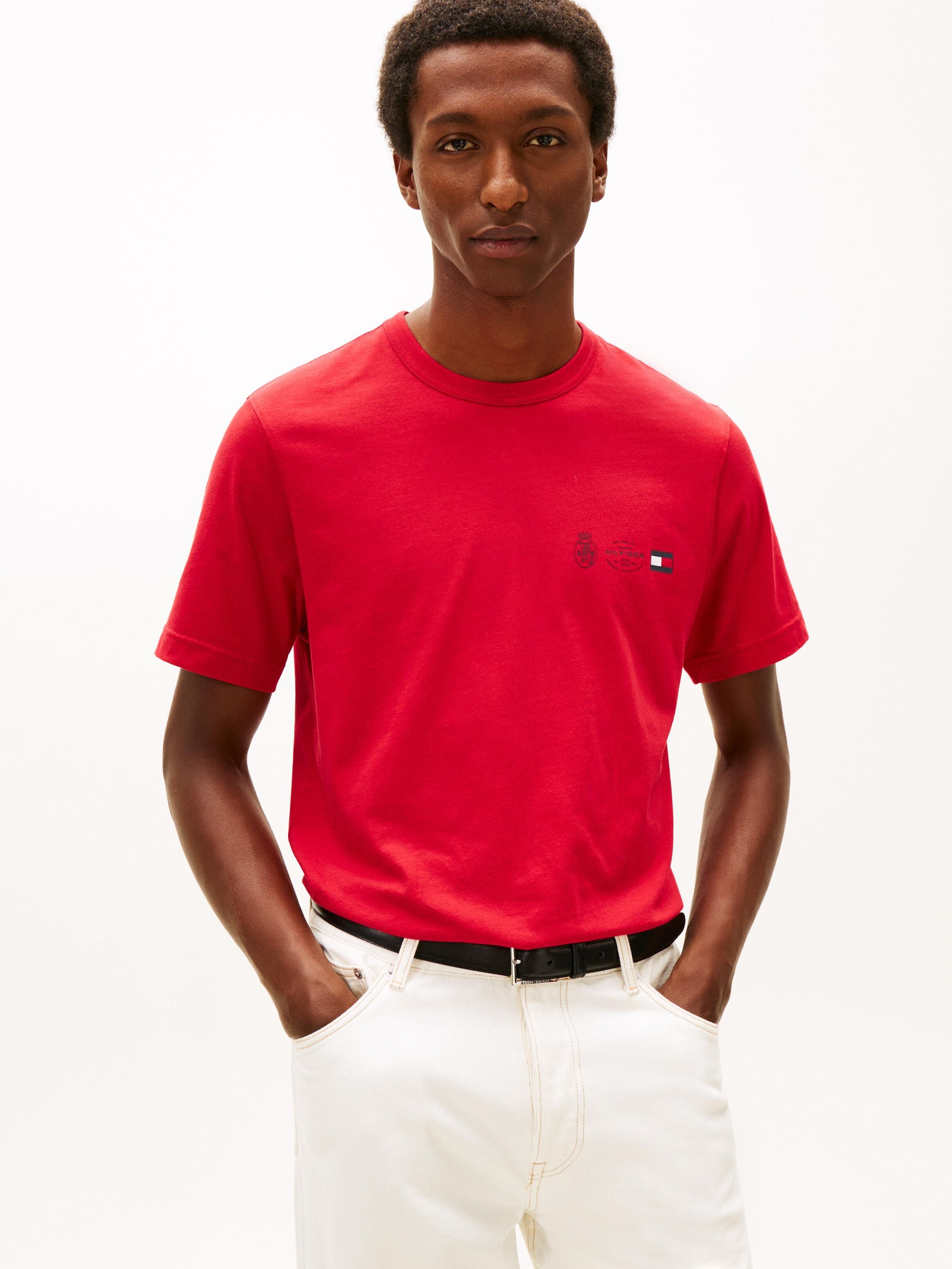 T-Shirt aus Baumwolle - XLD-RED - Rot