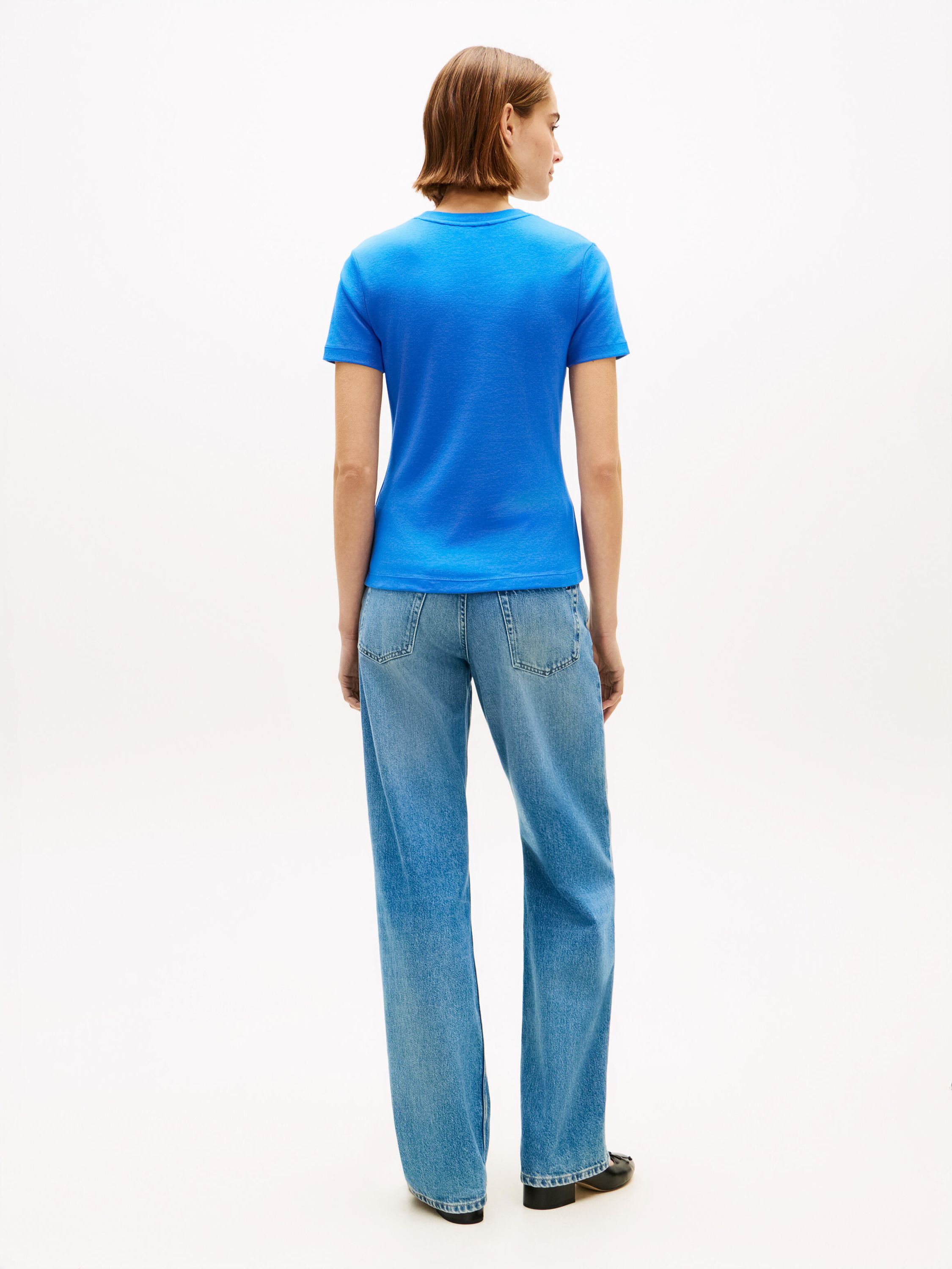 T-Shirt CODY Slim Fit - C4U-BLUE - Blau