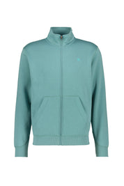 Sweatshirtjacke aus Baumwollmix - H868-mineral blue - Blau