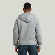 Sweatshirtjacke aus Baumwollmix - 8073-medium grey htr - Grau