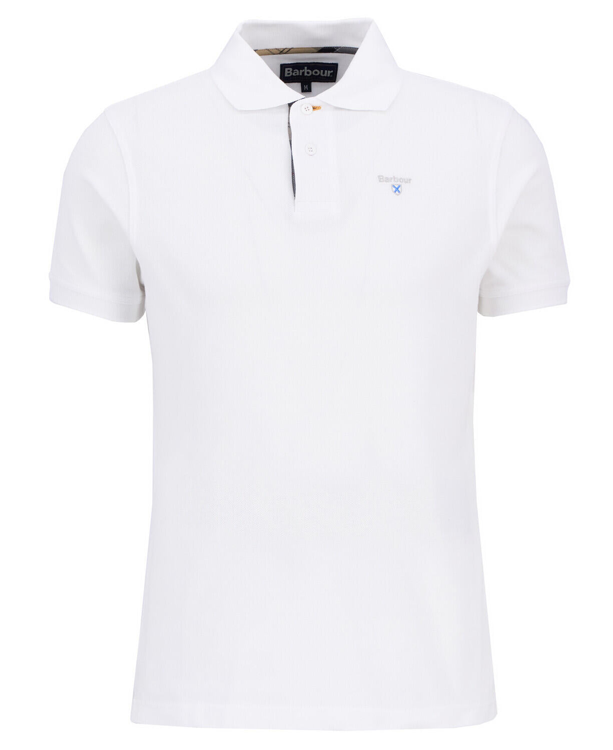 Poloshirt TARTAN PIQUE - WH11-White/D - Weiß